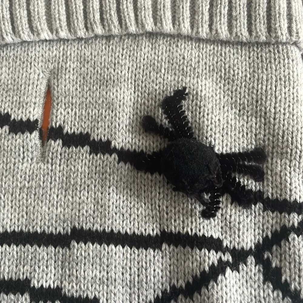Hyde and Eek! Spiderweb Dog Sweater